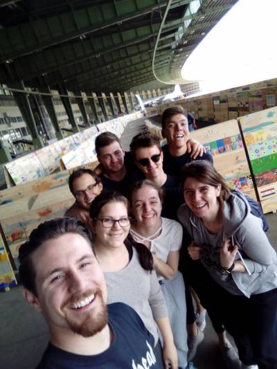 Die JU-TS bei der Charity-Aktion 