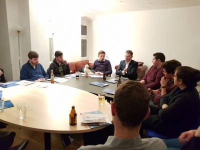 Diskussion mit Florian Graf MdA