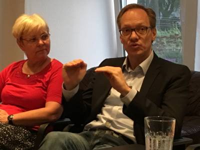 Stadtrtin Jutta Kaddatz und Stadtrat Carsten Spallek